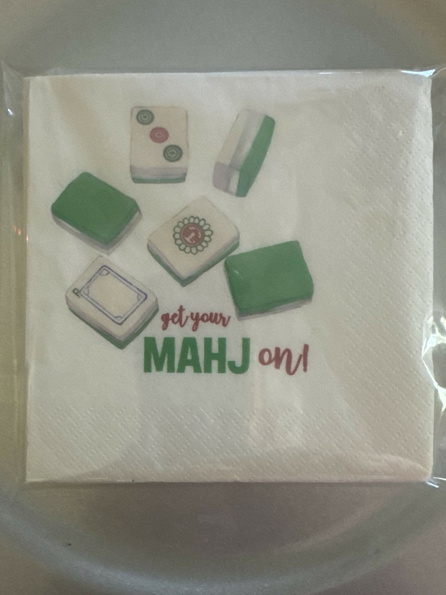 Mahjong cocktail napkins - Deadwood South Boutique & Company LLC