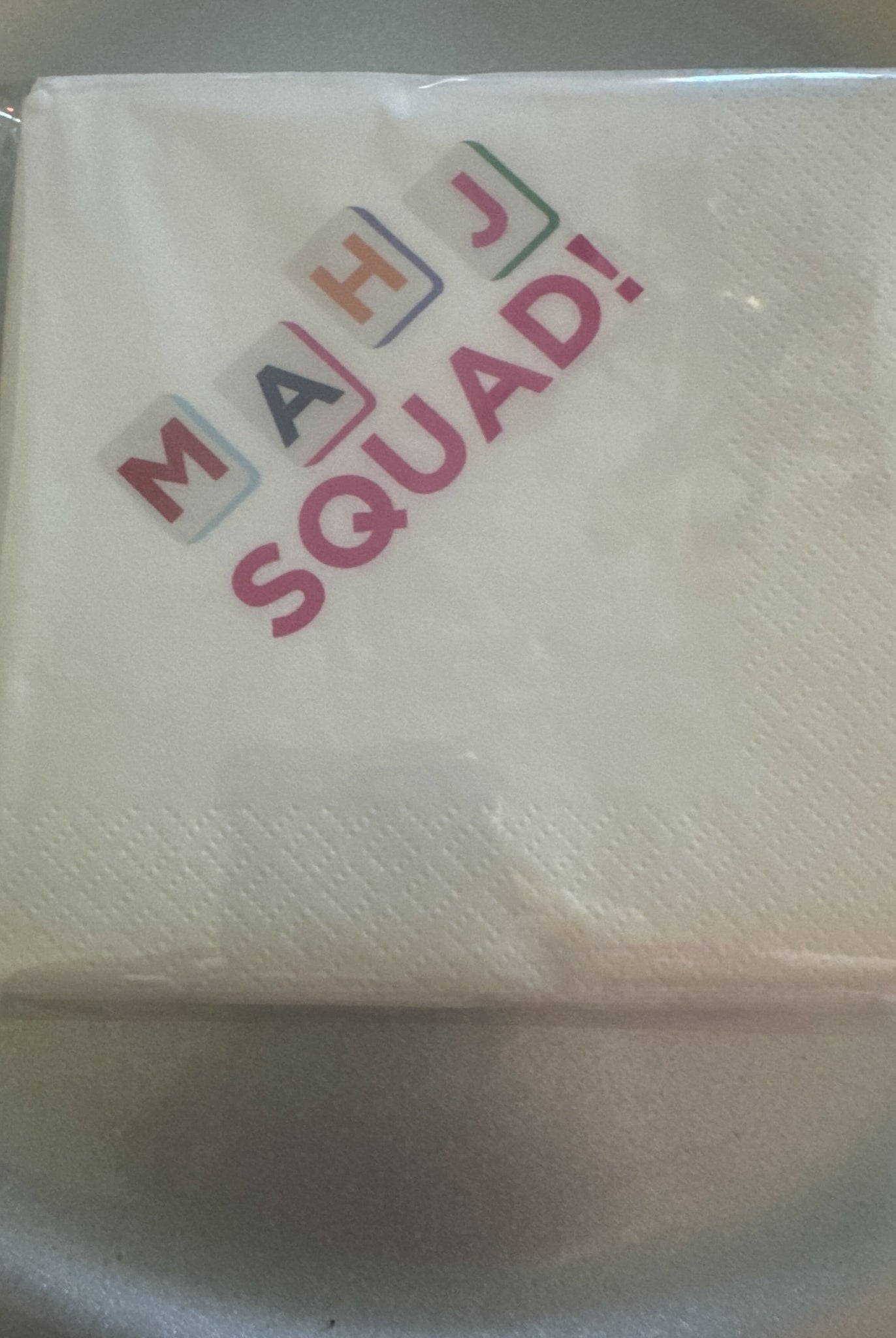 Mahjong cocktail napkins - Deadwood South Boutique & Company LLC