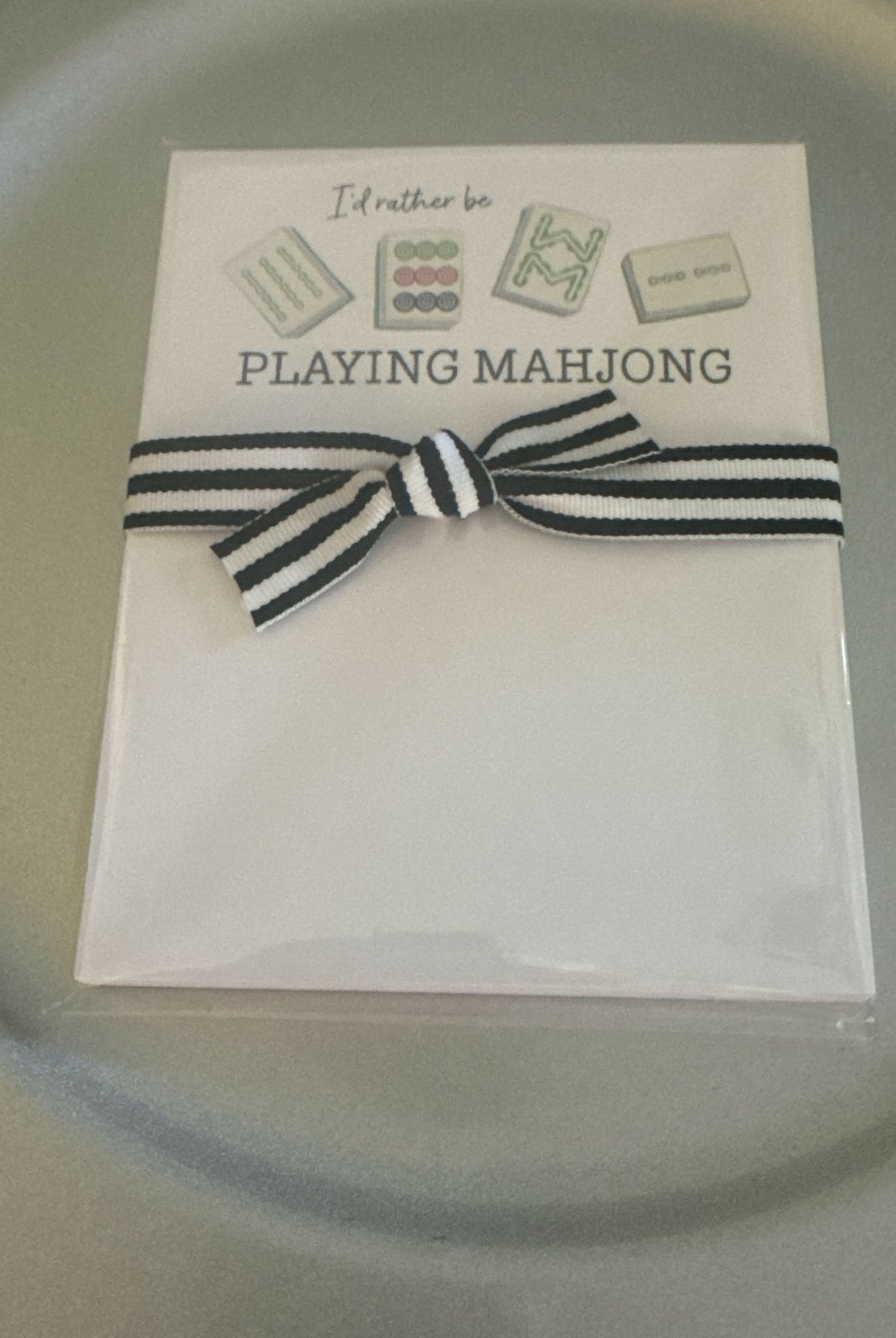 Mahjong notepad - Deadwood South Boutique & Company LLC