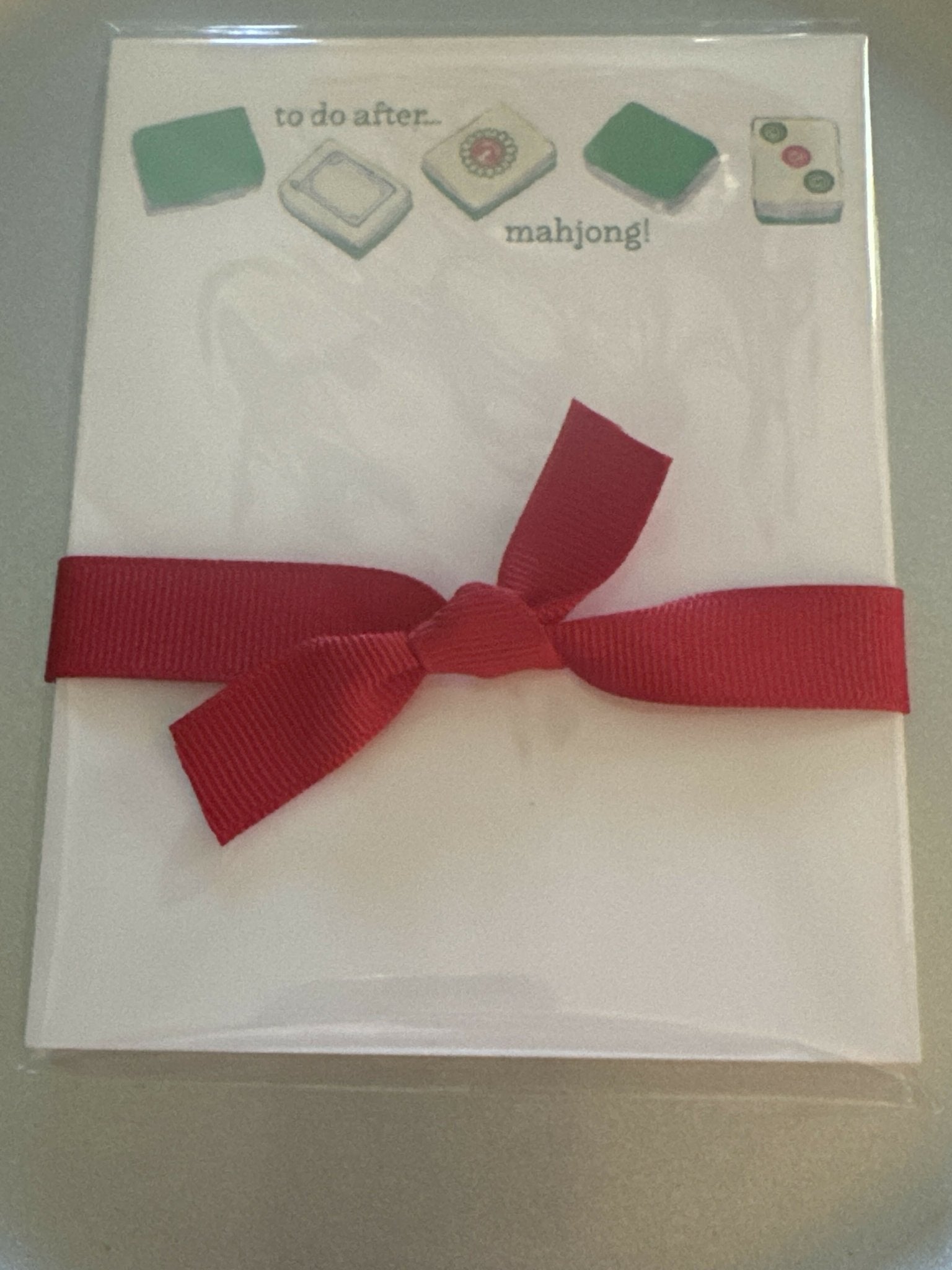 Mahjong notepad - Deadwood South Boutique & Company LLC