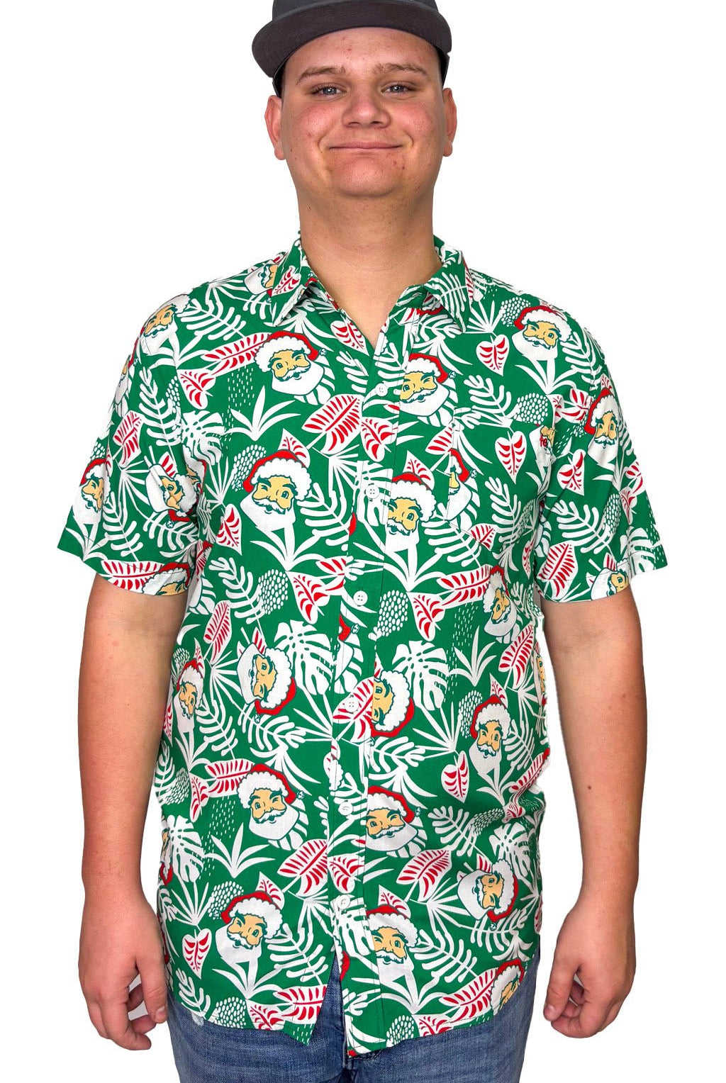 Men's Santa Palms Button Down Shirt - Deadwood South Boutique & Company LLC