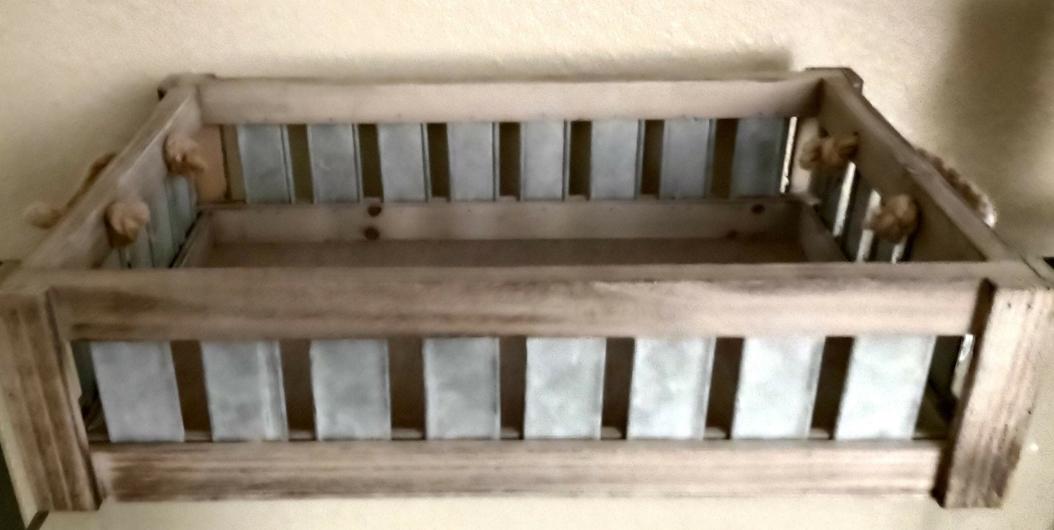 Metal & Wood Serving Tray - Deadwood South Boutique & Company LLC