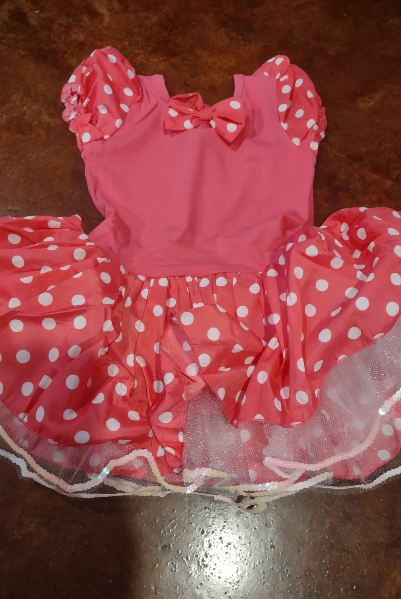 Mini Pink Polka Dot Skirted Leotard - Deadwood South Boutique & Company LLC