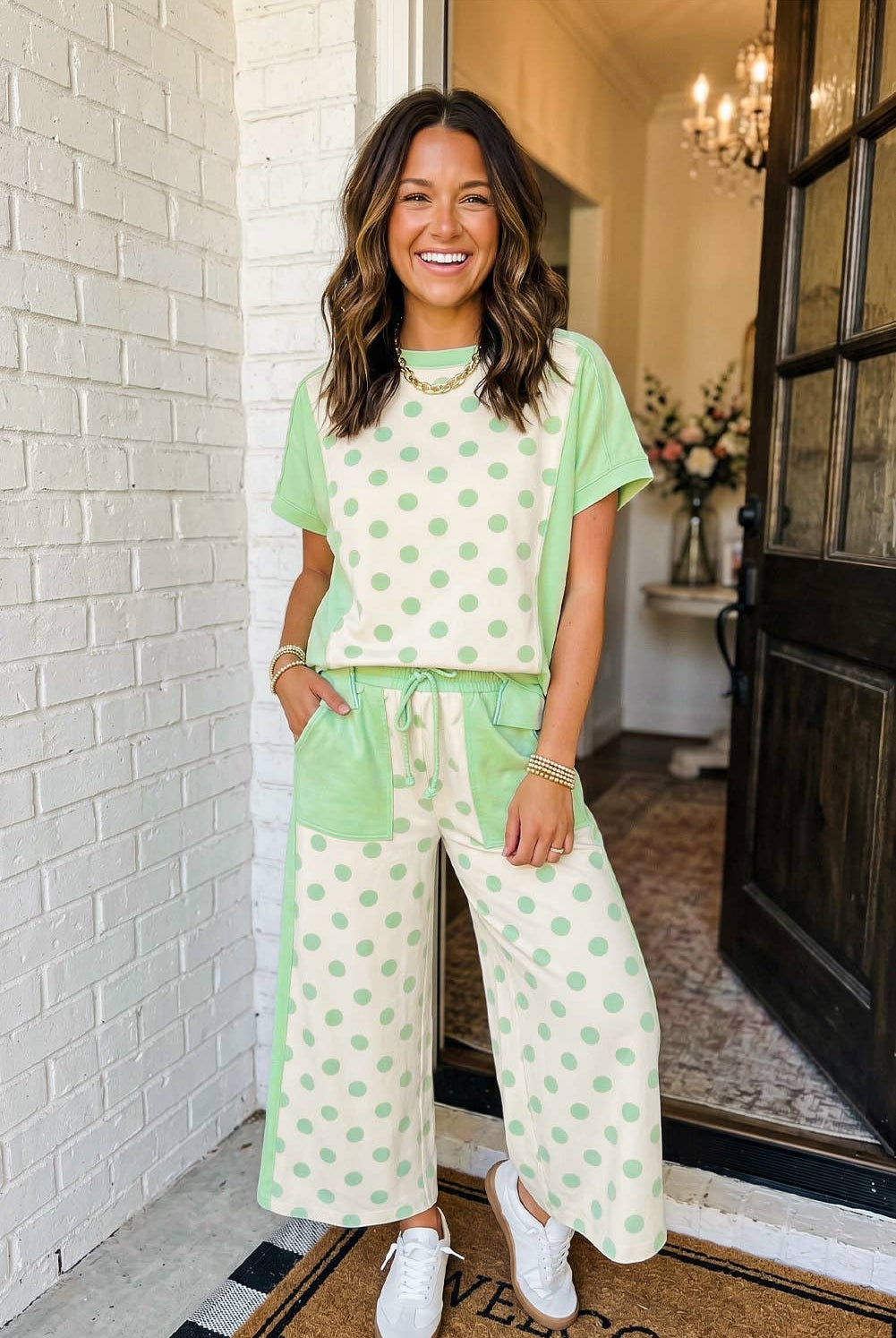 Mint To Be Polka Dot Set - Deadwood South Boutique & Company LLC