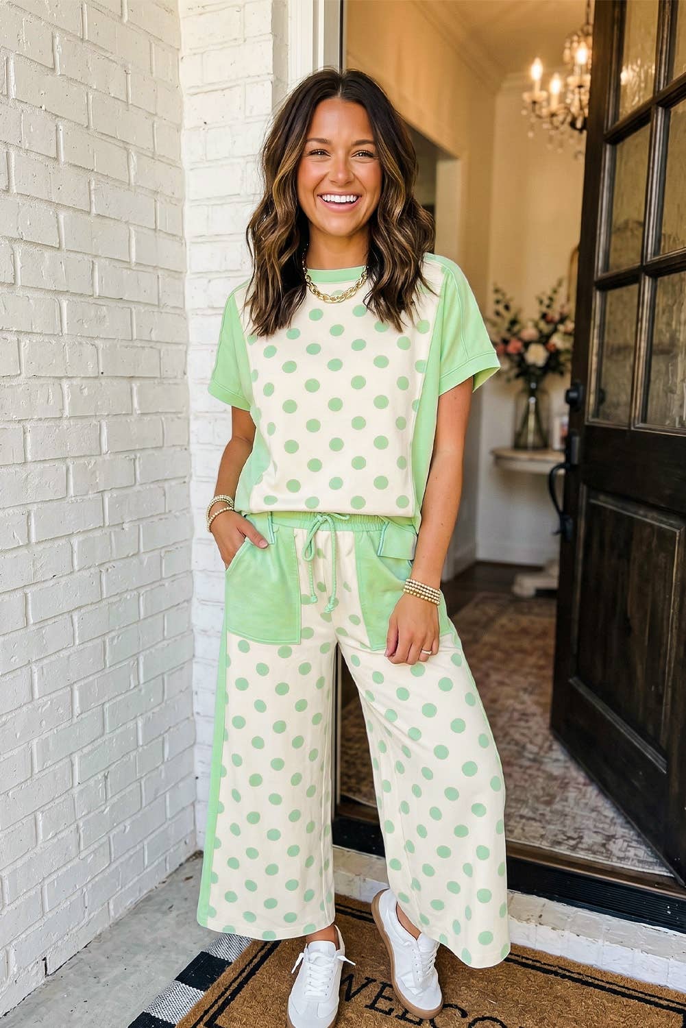 Mint To Be Polka Dot Set - Deadwood South Boutique & Company LLC