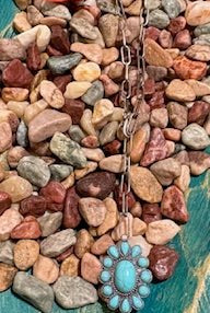 Mixon Paperchain Concho Lariat Fashion Necklace - Deadwood South Boutique & Company LLC