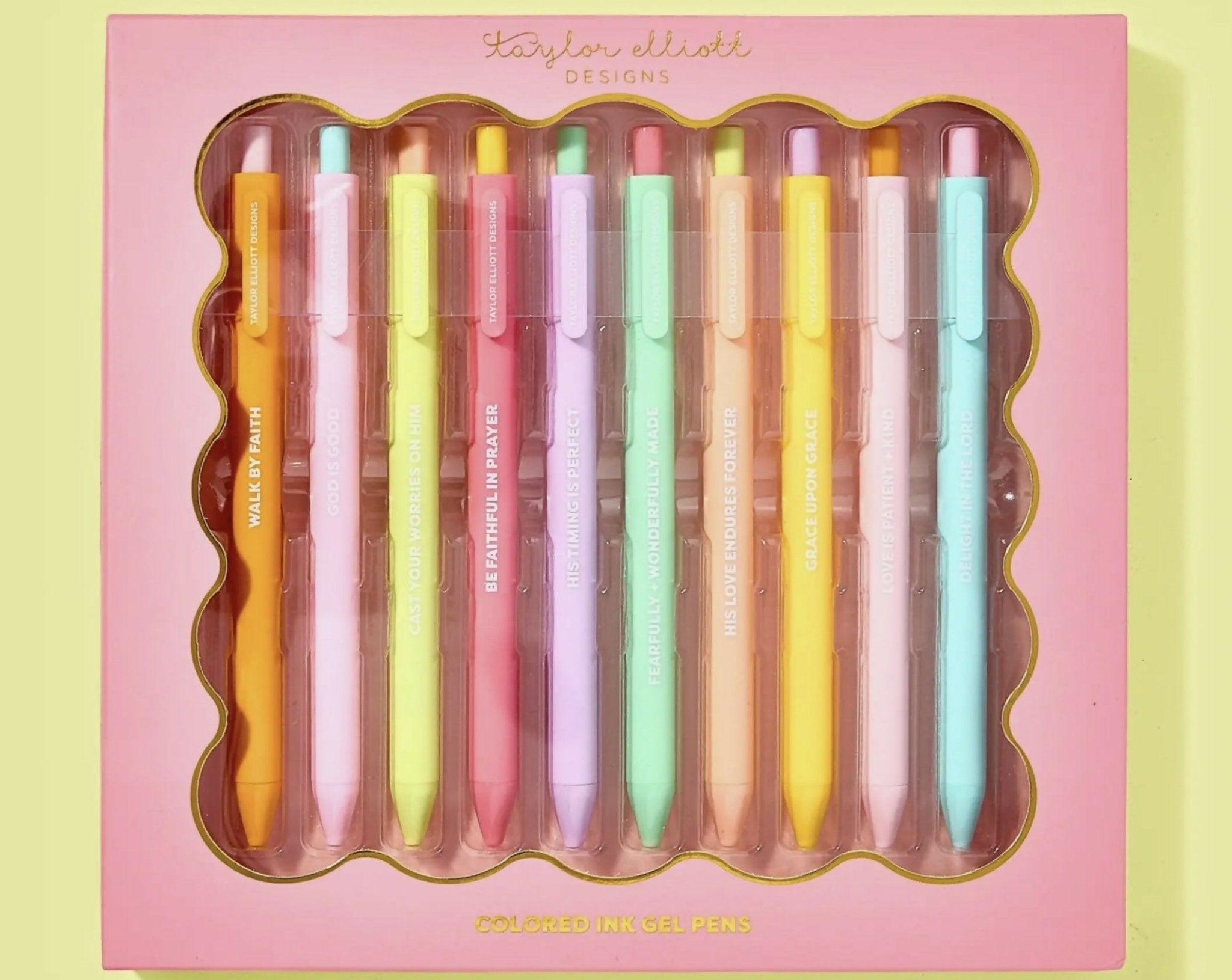 Motivational Gel Pen Set - Deadwood South Boutique & Company LLC