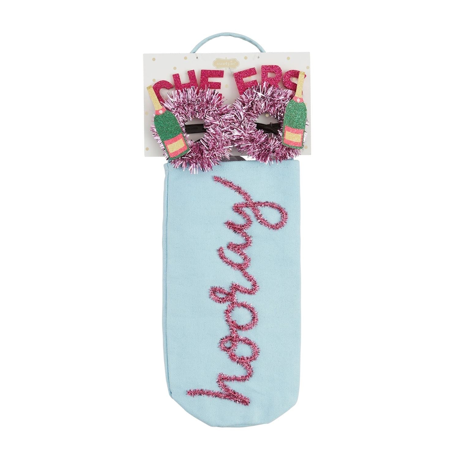 Mud Pie Hooray Wine Bag Set - Deadwood South Boutique & Company LLC
