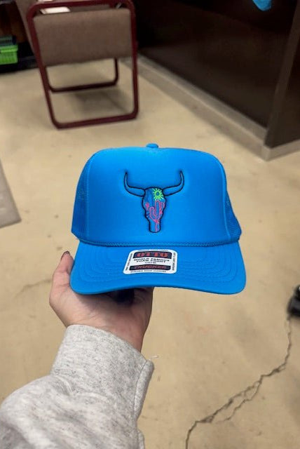 Neon Skull Trucker Caps - Deadwood South Boutique & Company LLC
