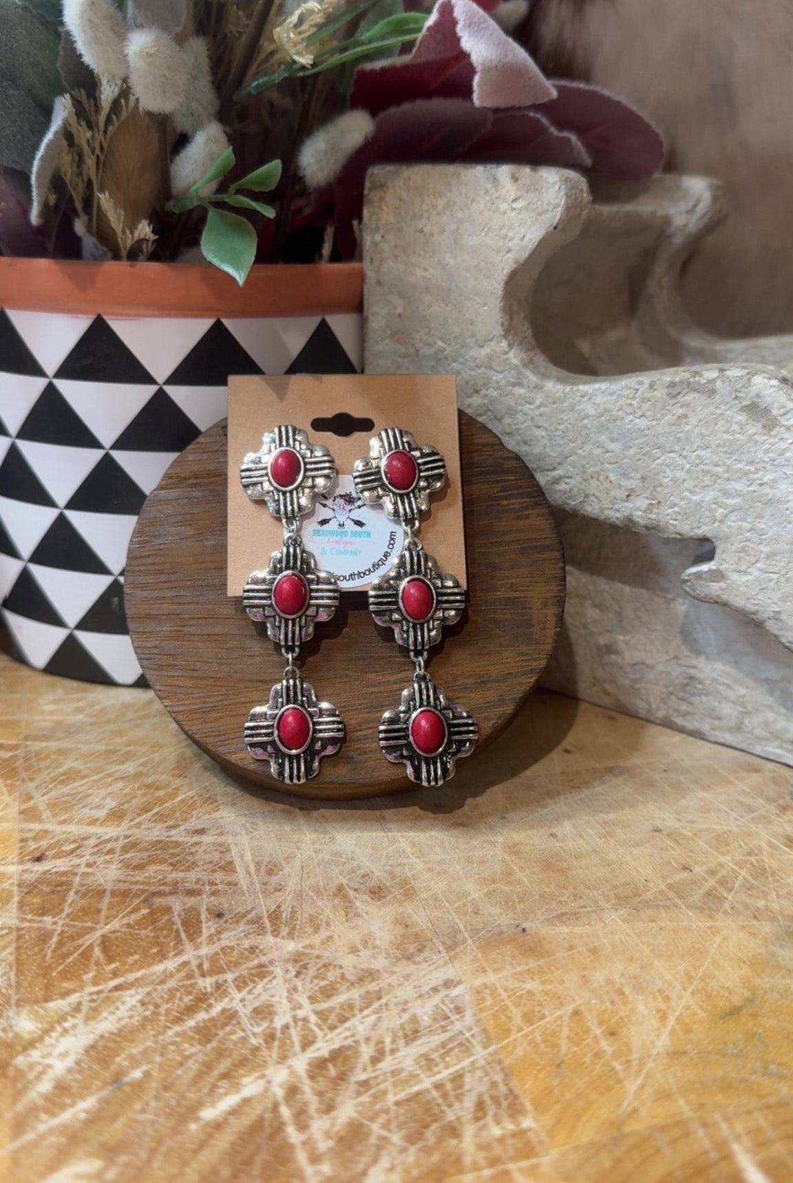 New Mexico Fashion Earrings - Deadwood South Boutique & Company LLC