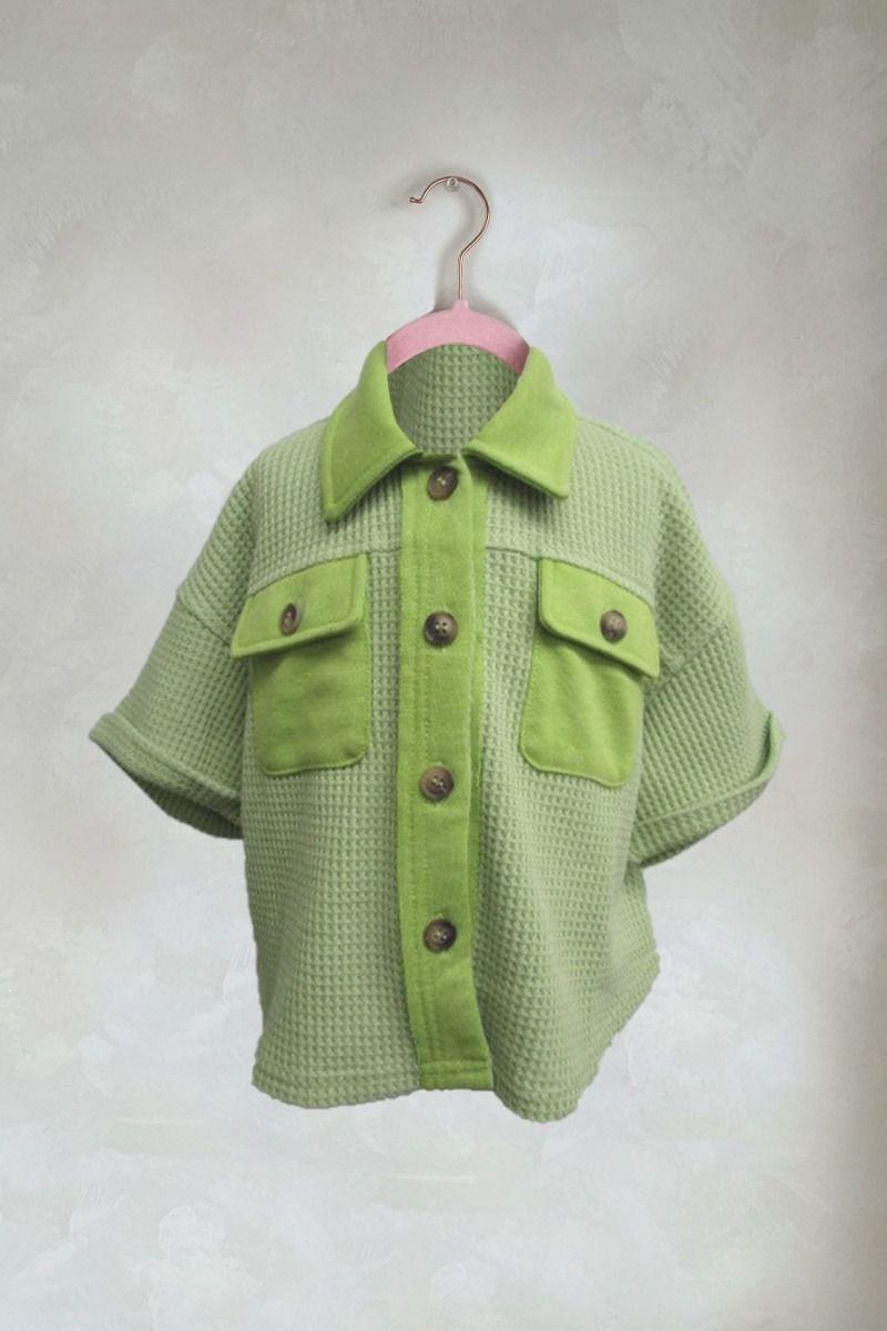 Oddi Kids Washed Waffle Knit Top - Deadwood South Boutique & Company LLC