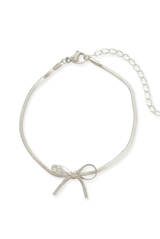OMG Ashley Ribbon Bow Bracelet - Deadwood South Boutique & Company LLC