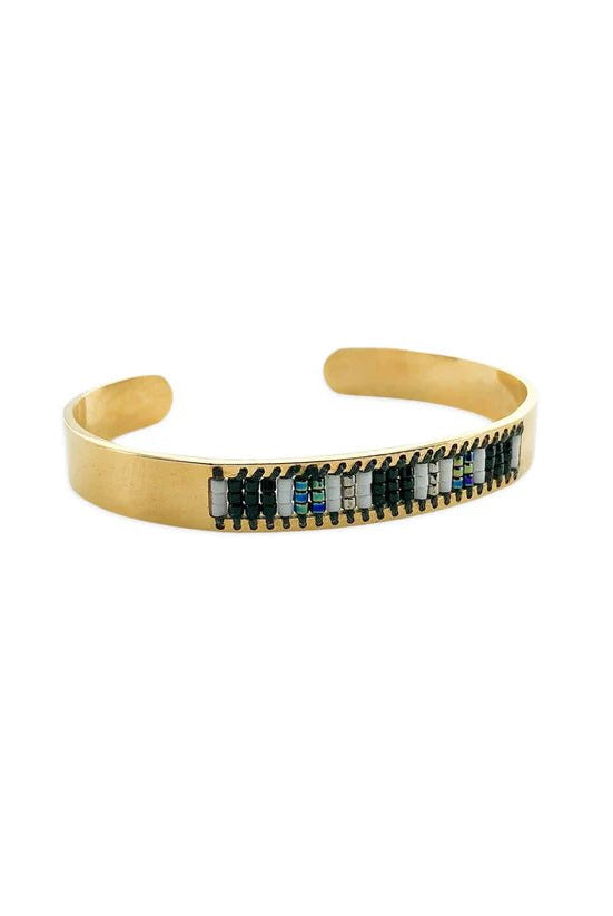 OMG Brandy Beaded Cuff Bracelet - Deadwood South Boutique & Company LLC
