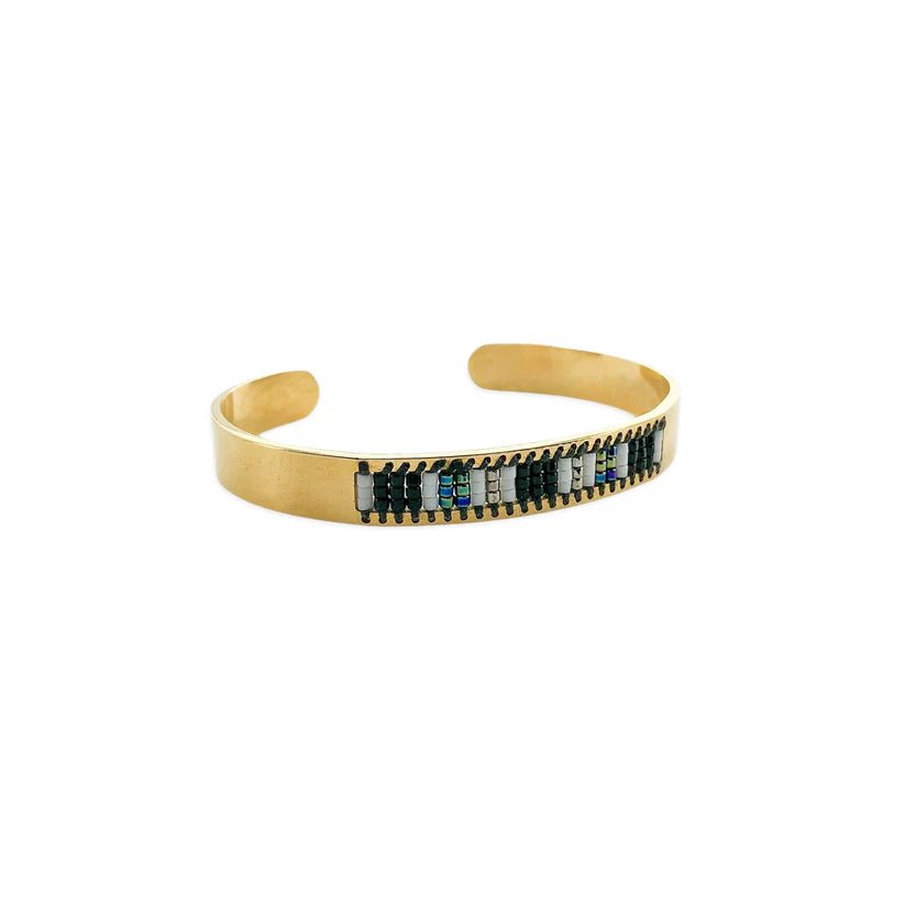 OMG Brandy Beaded Cuff Bracelet - Deadwood South Boutique & Company LLC