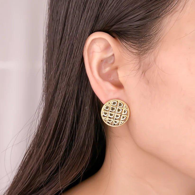 OMG Round Cushion Studs - Deadwood South Boutique & Company LLC