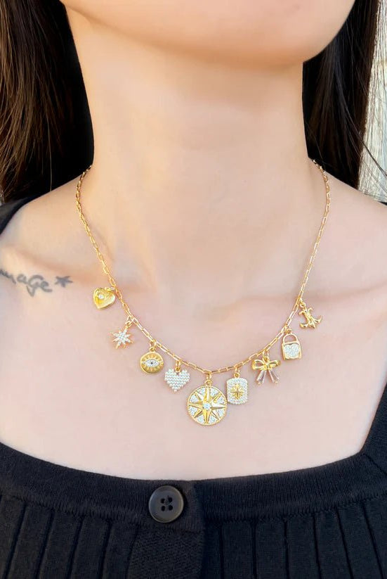 OMG Seeing Eye Charm Necklace - Deadwood South Boutique & Company LLC
