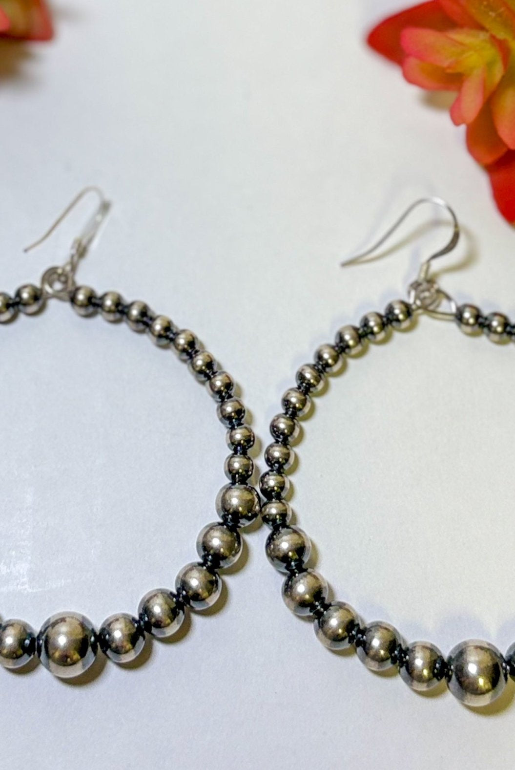 Only Sterling Silver Pearl Hoops - Deadwood South Boutique & Company LLC