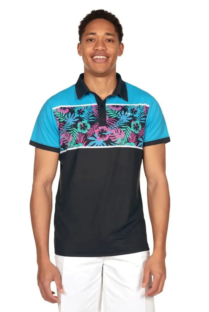 Paradise Tropical Men's Golf Polo - Deadwood South Boutique & Company LLC
