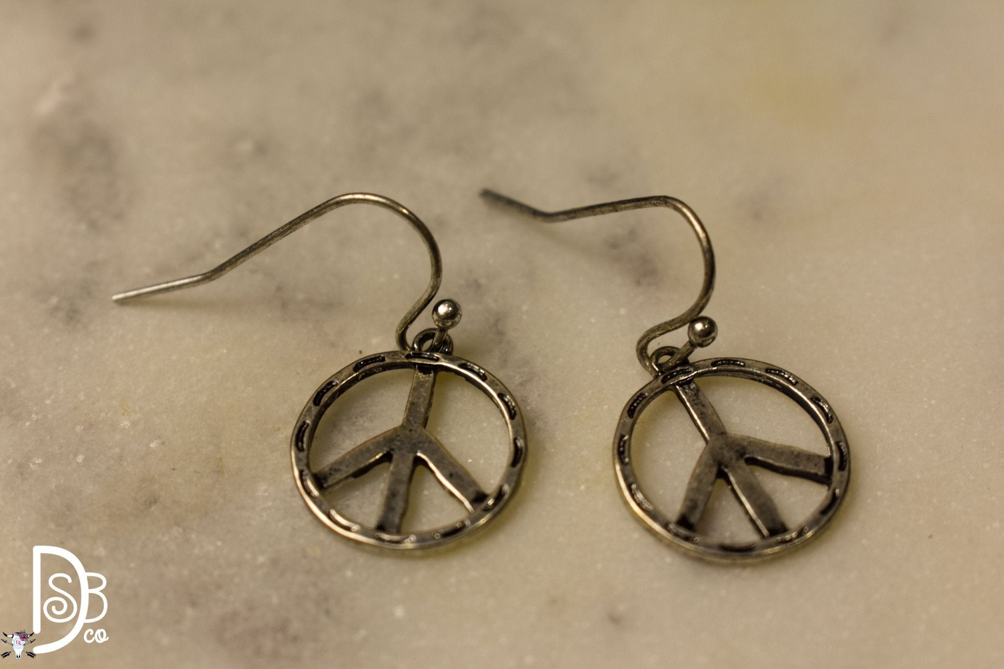 Peace Out Earrings - Deadwood South Boutique & Company LLC