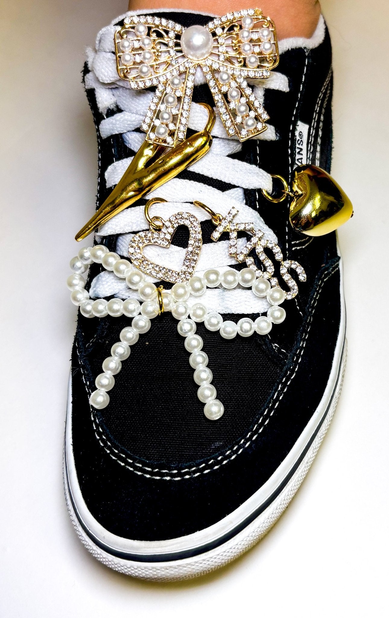 Pearly Girl Shoe Laces & Charms - Deadwood South Boutique & Company LLC