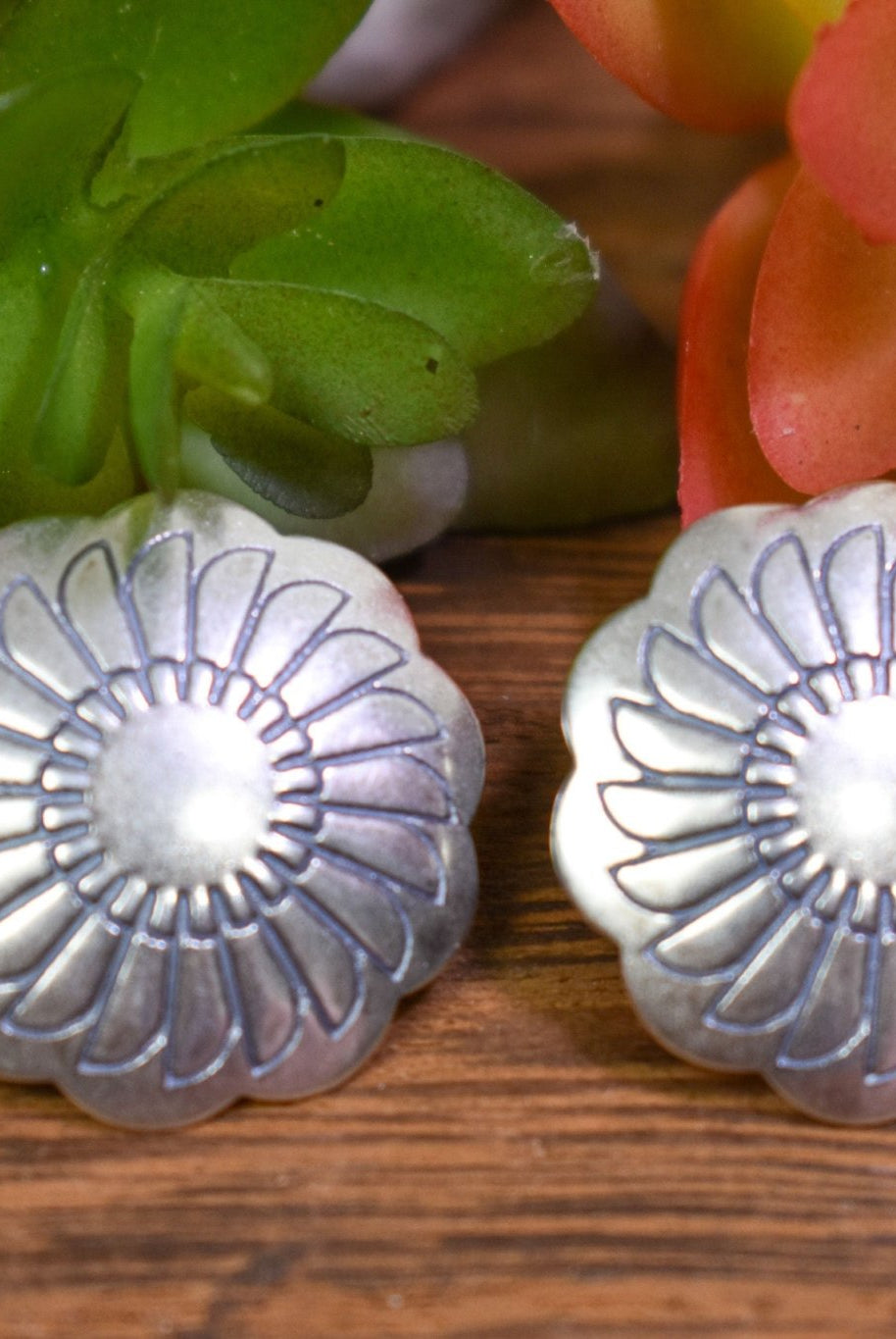 Perla Sterling Silver Concho Studs - Deadwood South Boutique & Company LLC