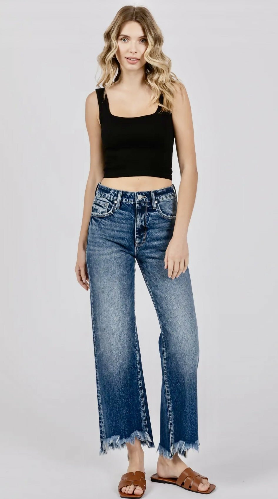 Petra 153 HR Comfront Stretch Wide Leg Jean - Deadwood South Boutique & Company LLC