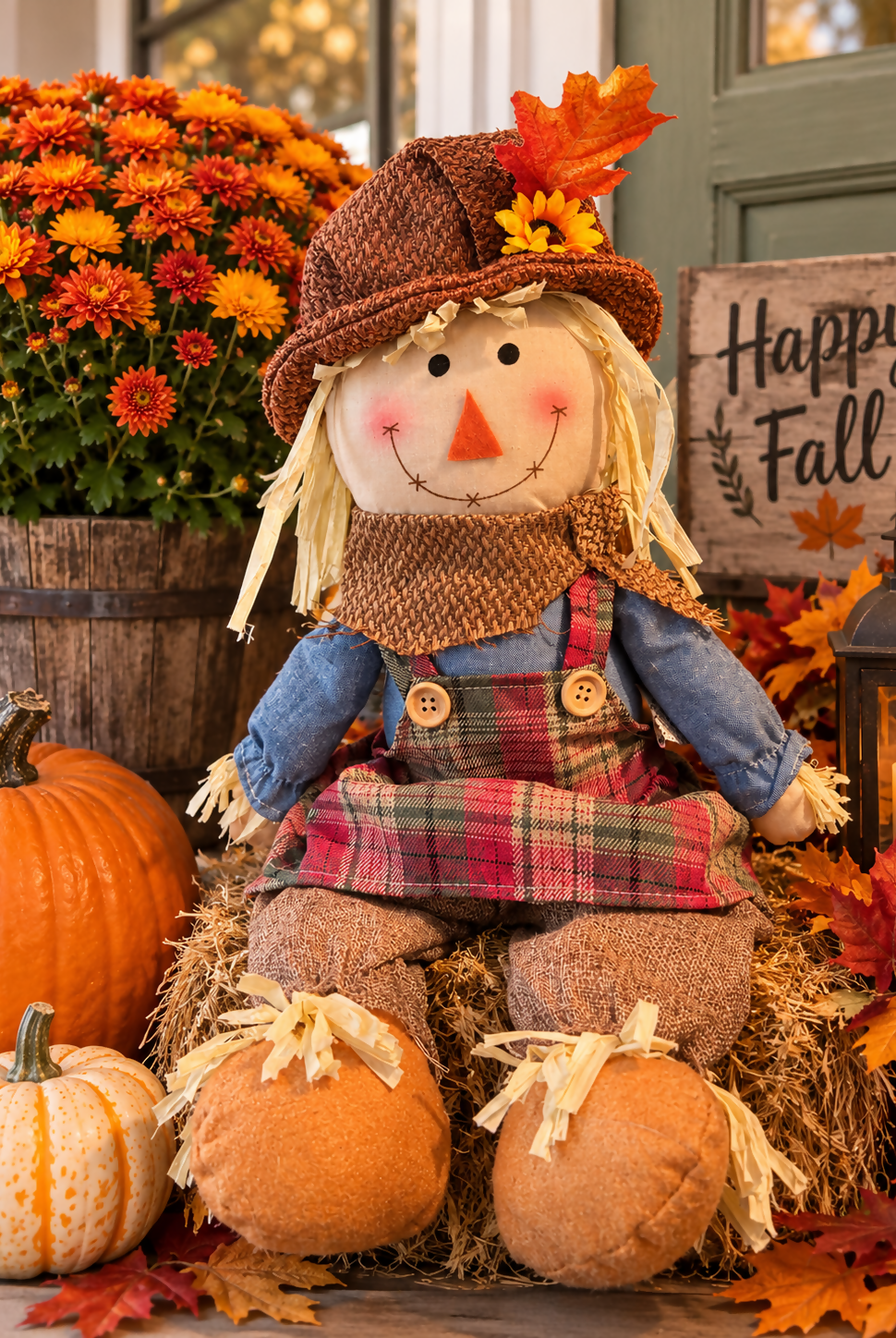 Plaid scarecrow - Deadwood South Boutique & Company LLC