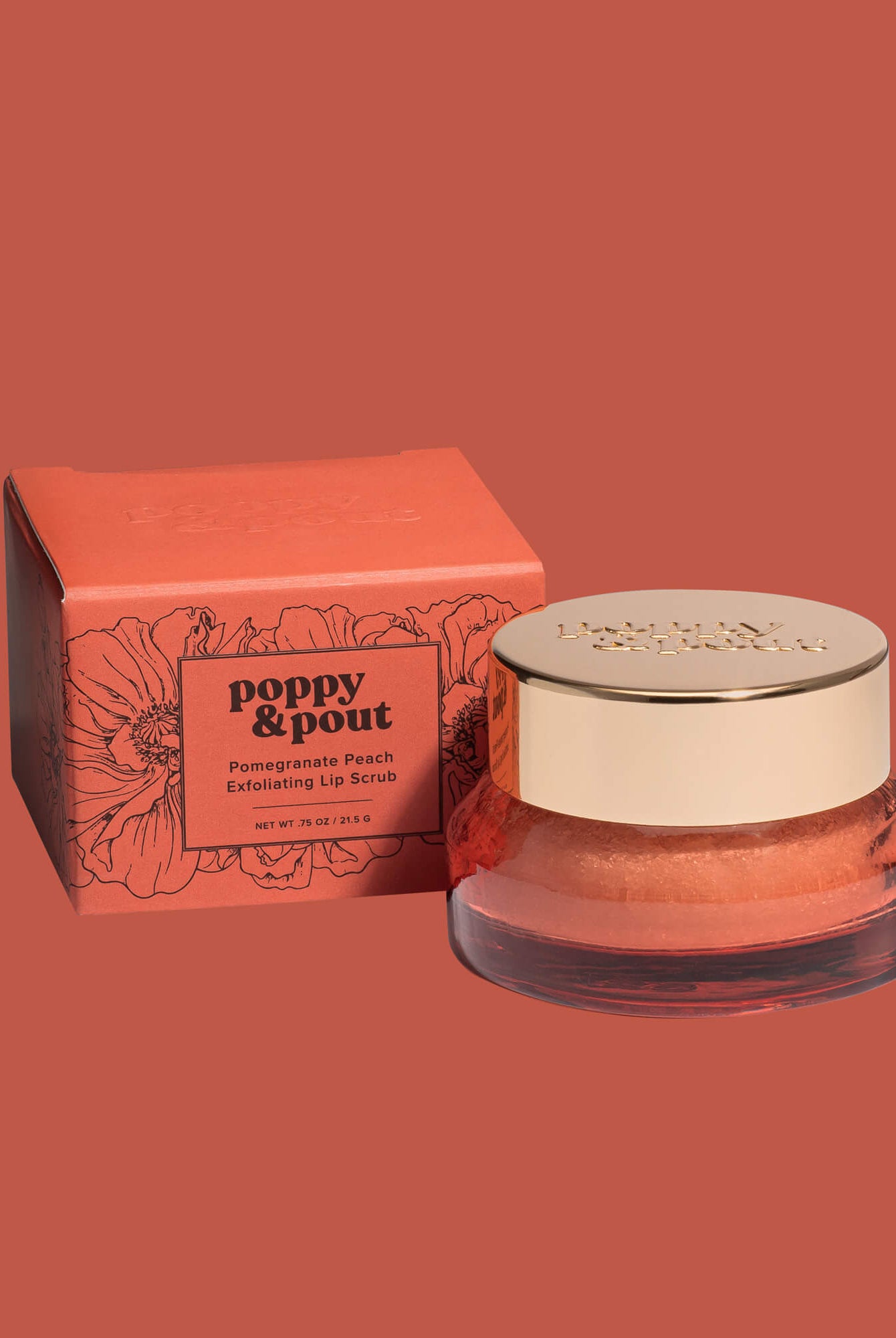 Poppy & Pout Lip Scrub - Deadwood South Boutique & Company LLC