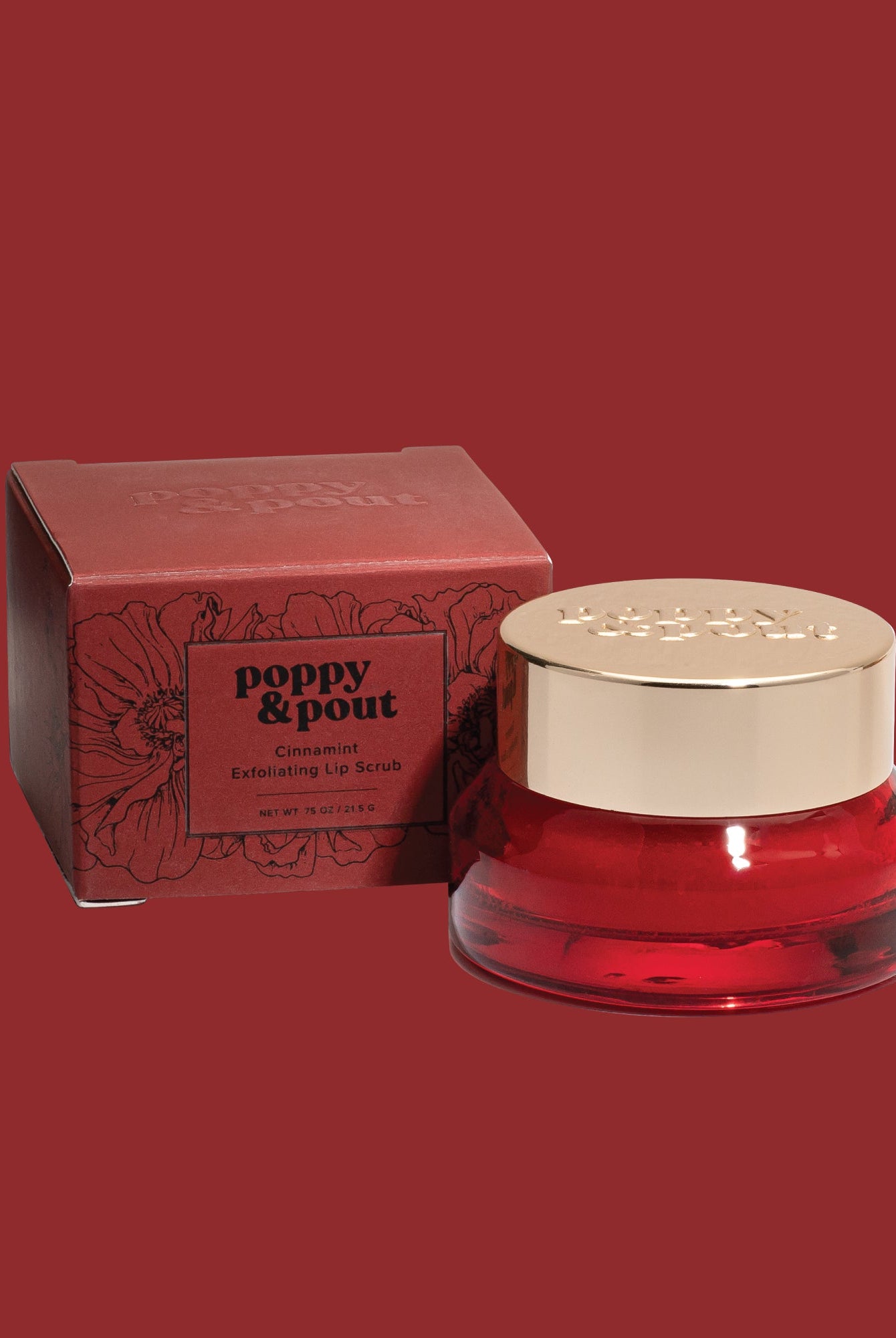 Poppy & Pout Lip Scrub - Deadwood South Boutique & Company LLC