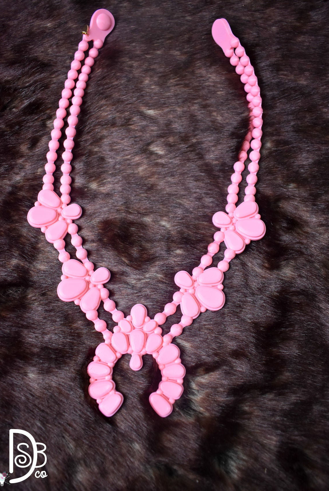 RAHYA Bubblegum Pink Night Bloom Necklace - Deadwood South Boutique & Company LLC