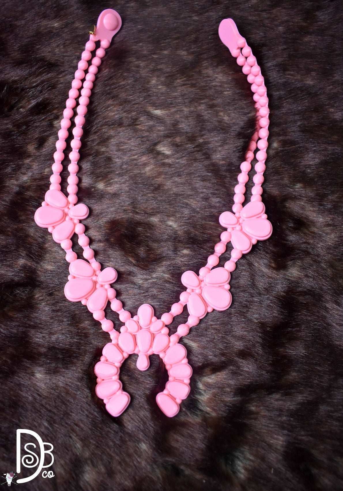 RAHYA Bubblegum Pink Night Bloom Necklace - Deadwood South Boutique & Company LLC