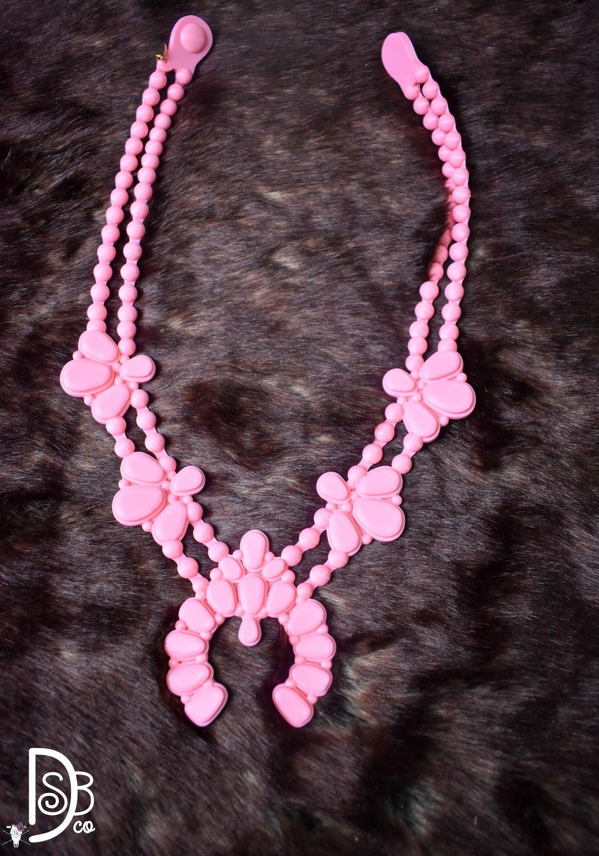 RAHYA Bubblegum Pink Night Bloom Necklace - Deadwood South Boutique & Company LLC