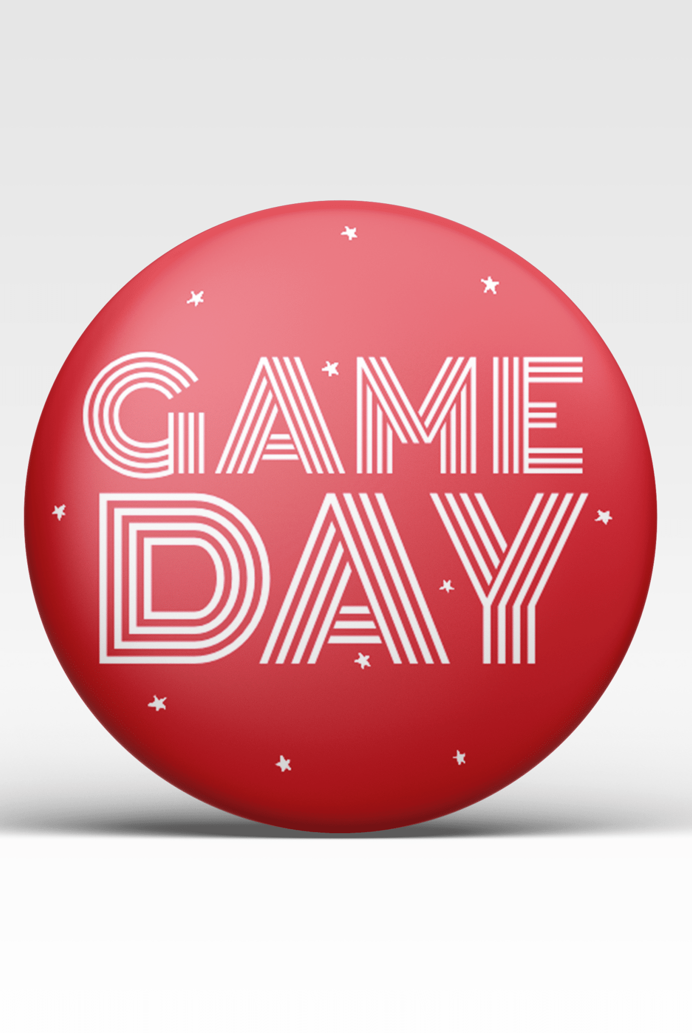 Red Game Day Tailgate Buttons | Game Day Pins - Deadwood South Boutique & Company LLC