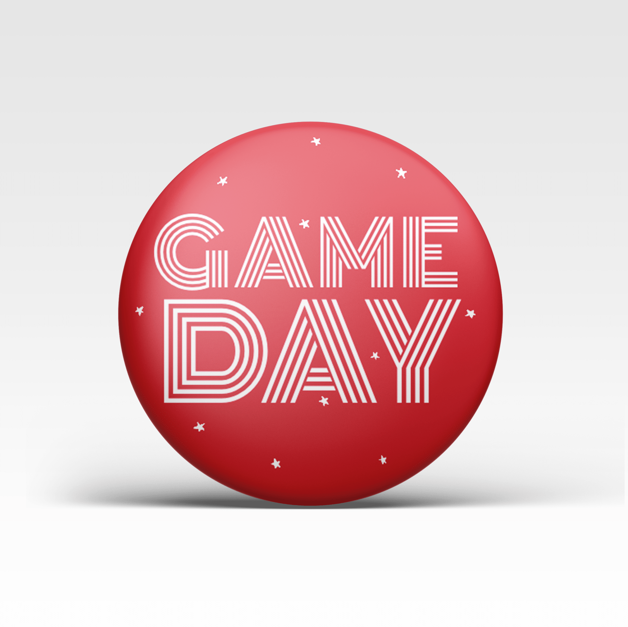 Red Game Day Tailgate Buttons | Game Day Pins - Deadwood South Boutique & Company LLC