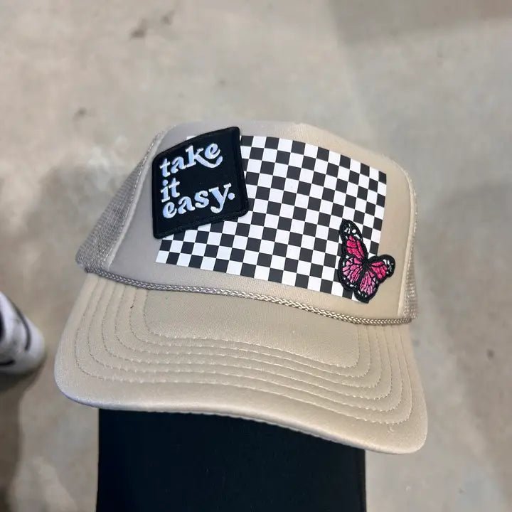 Retro Take It Easy Trucker Cap - Deadwood South Boutique & Company LLC