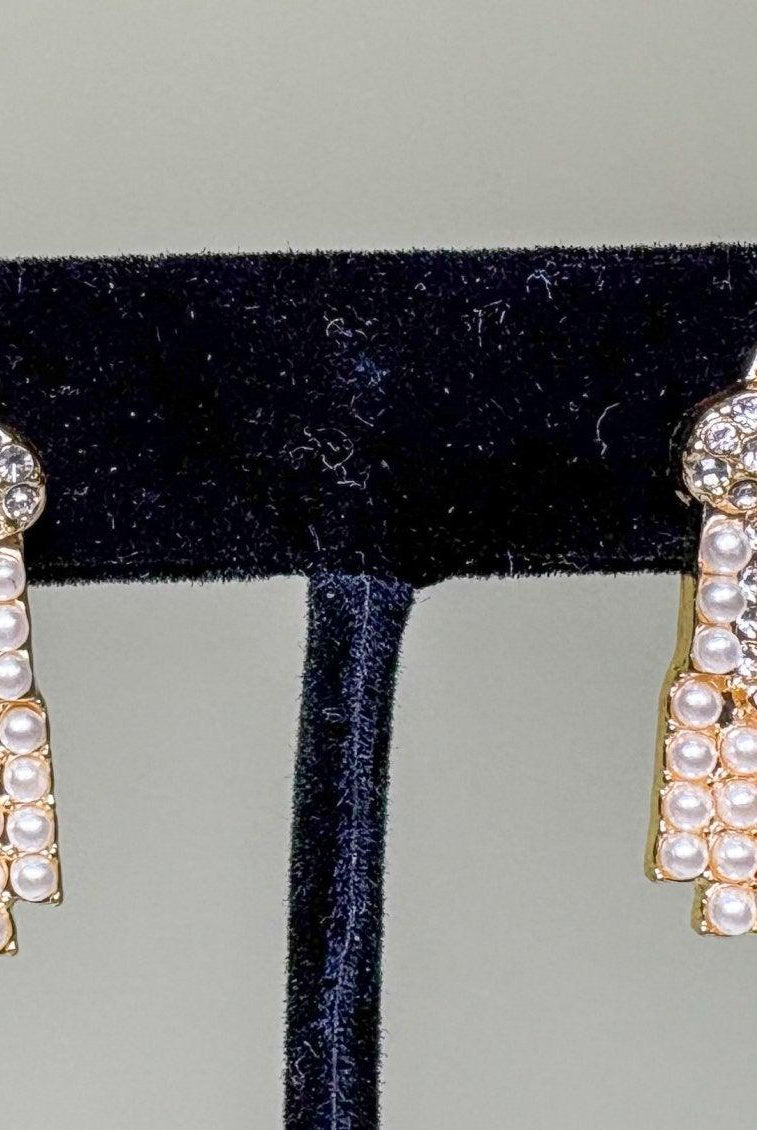 Rhinestone Santa Studs - Deadwood South Boutique & Company LLC