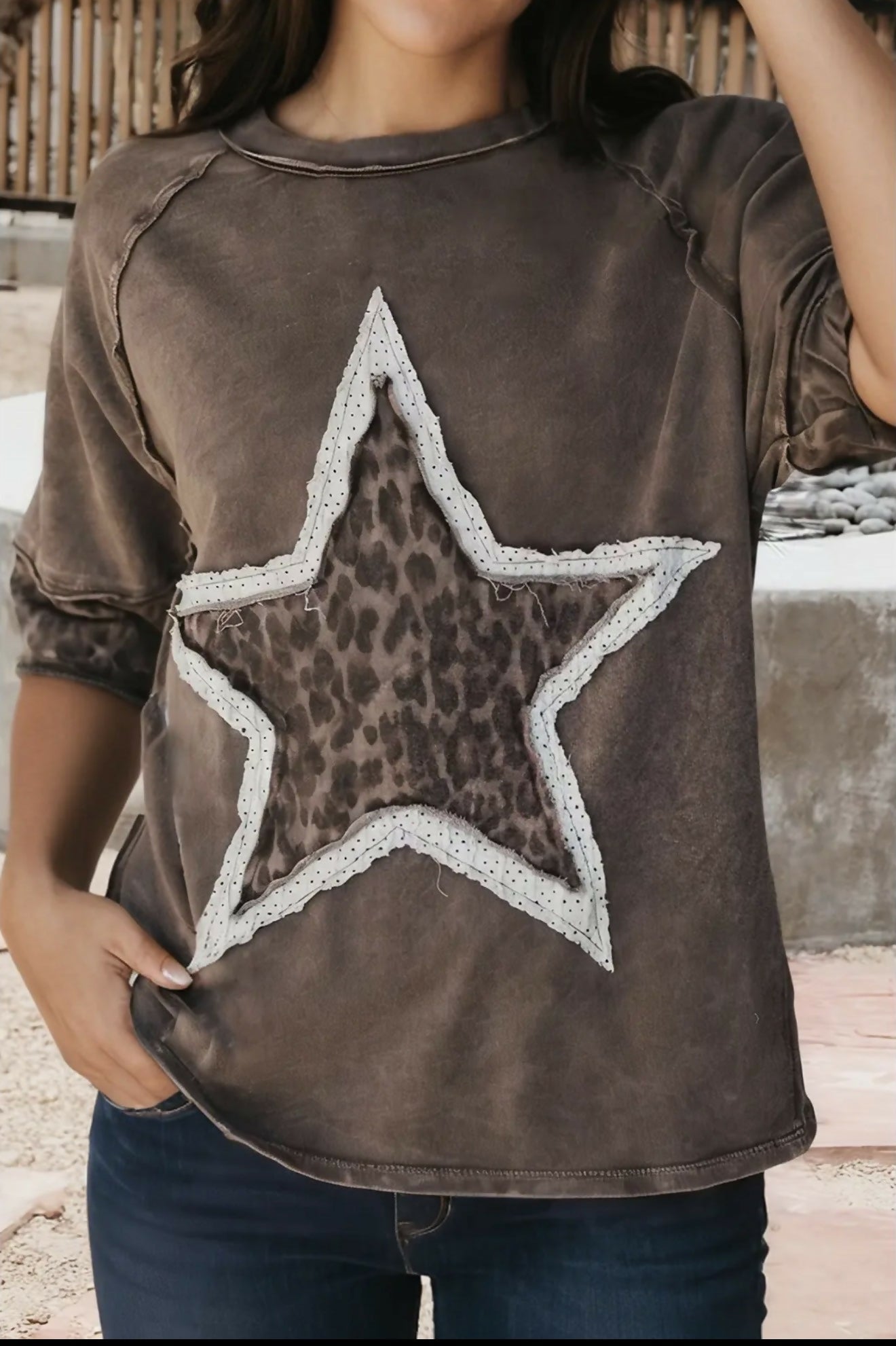 Riley Leopard Star Top - Deadwood South Boutique & Company LLC