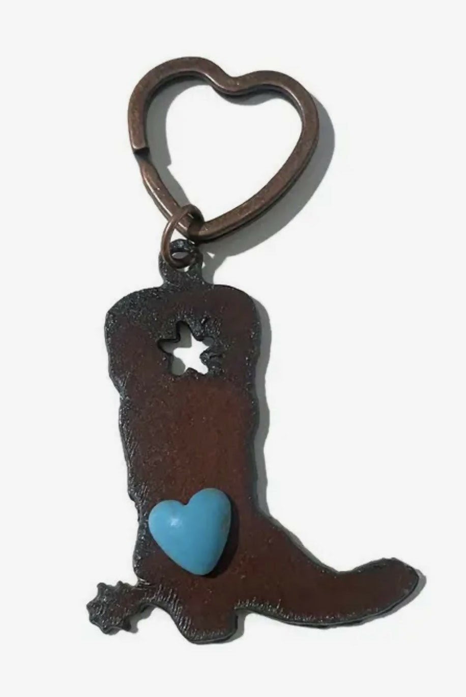 Rustic Metal Keychains - Deadwood South Boutique & Company LLC