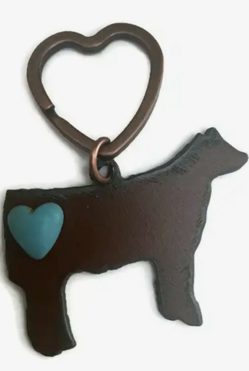 Rustic Metal Keychains - Deadwood South Boutique & Company LLC