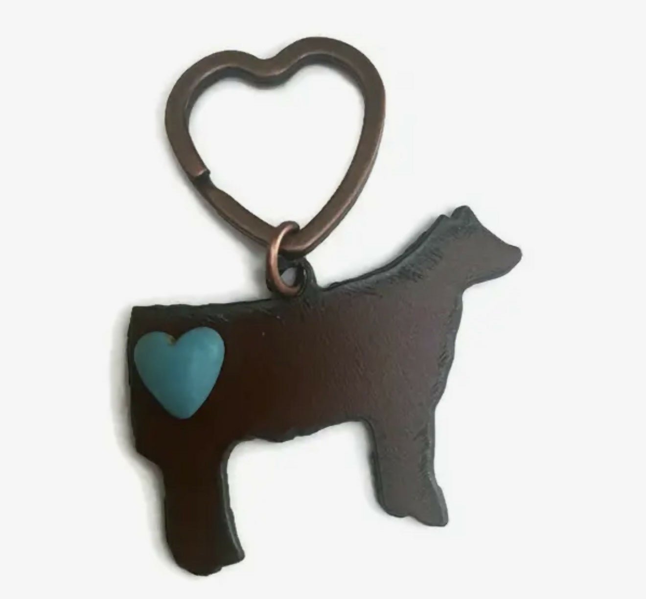 Rustic Metal Keychains - Deadwood South Boutique & Company LLC