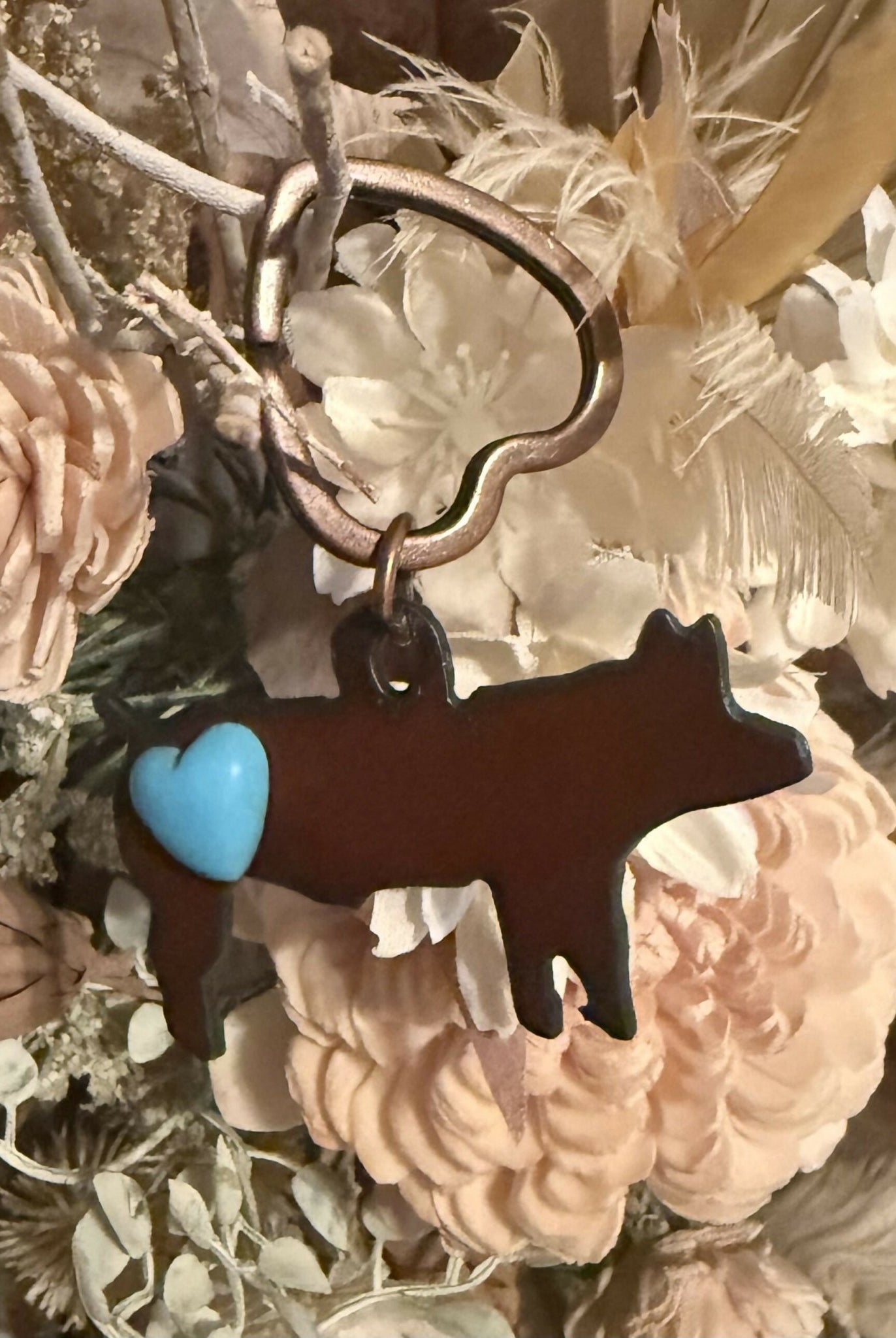 Rustic Metal Keychains - Deadwood South Boutique & Company LLC