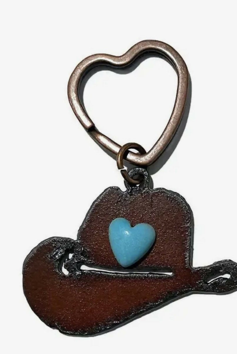 Rustic Metal Keychains - Deadwood South Boutique & Company LLC