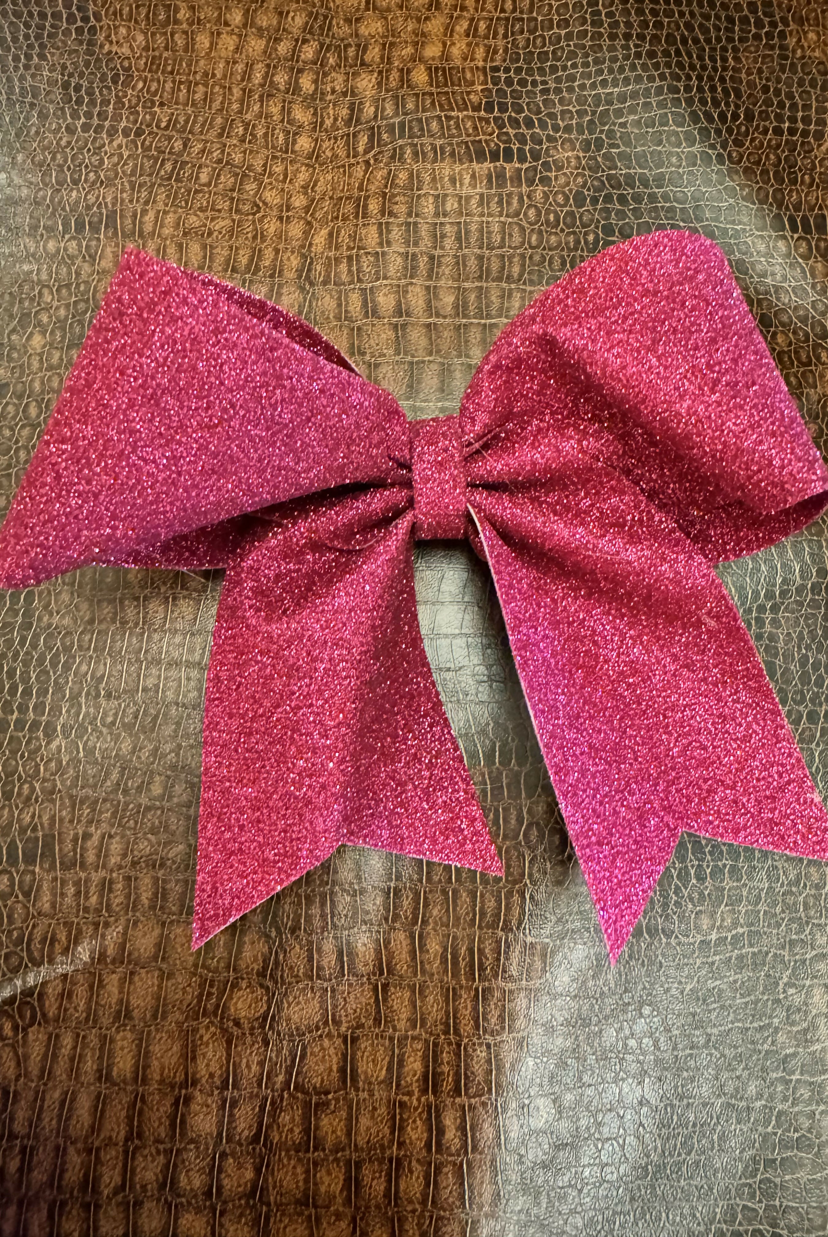 Glitter Cheer Bow-Accessories-Faithful Glow-Deadwood South Boutique, Women's Fashion Boutique in Henderson, TX