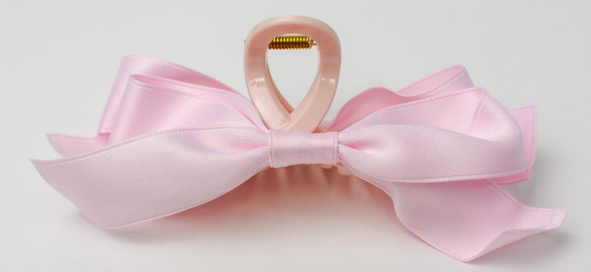 Satin Bow Hair Clip - Deadwood South Boutique & Company LLC