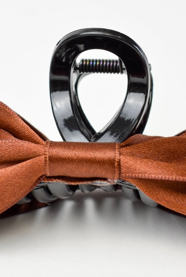 Satin Bow Hair Clip - Deadwood South Boutique & Company LLC