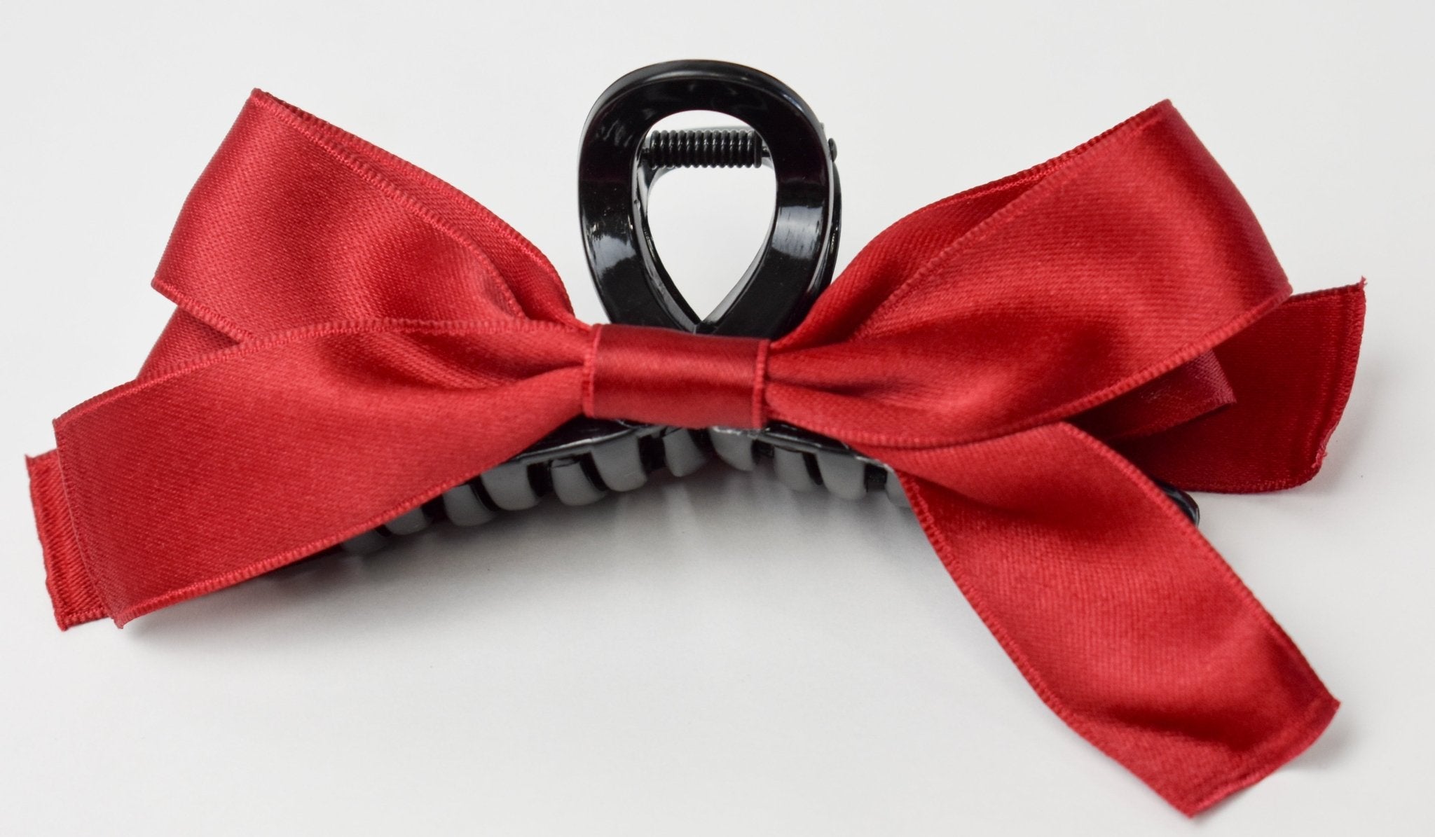 Satin Bow Hair Clip - Deadwood South Boutique & Company LLC