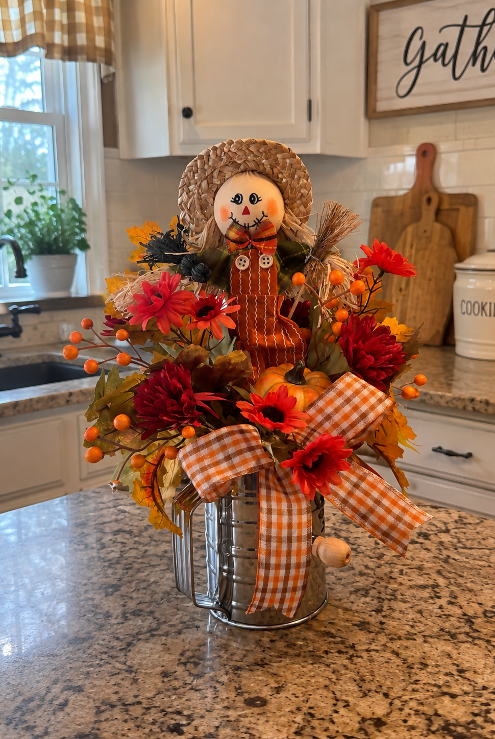 Scarecrow sifter - Deadwood South Boutique & Company LLC