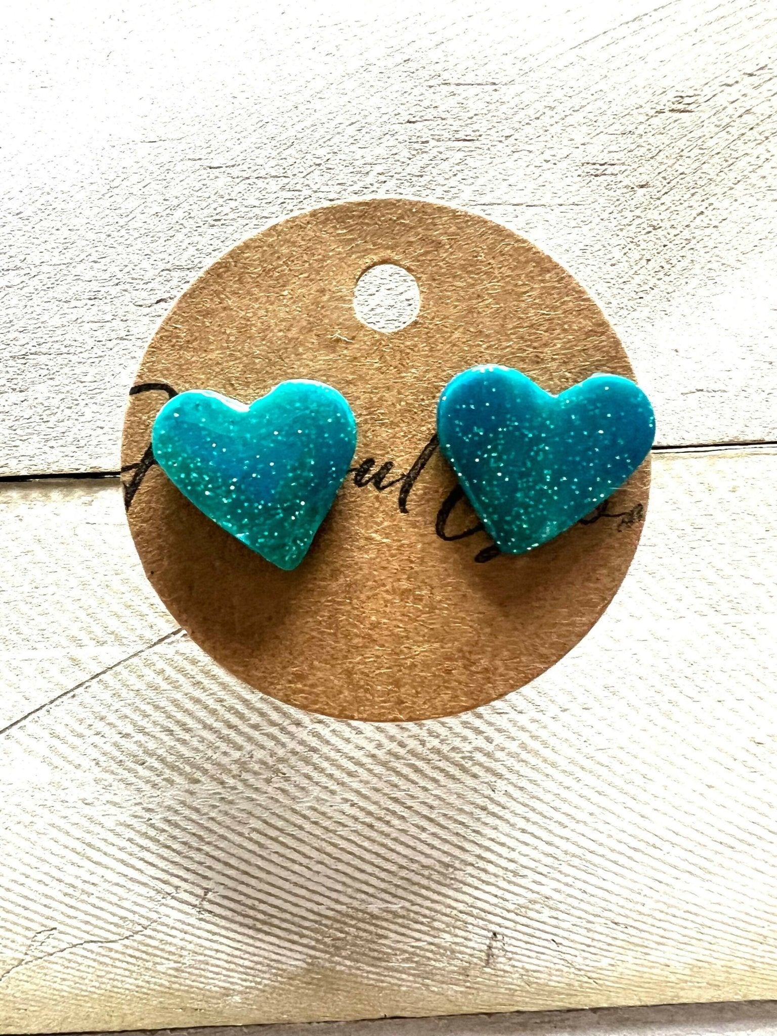 Sea Heart Studs - Deadwood South Boutique & Company LLC
