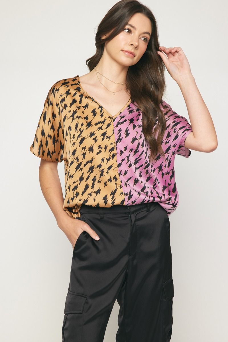 Shasta Camel Combo Top - Deadwood South Boutique & Company LLC