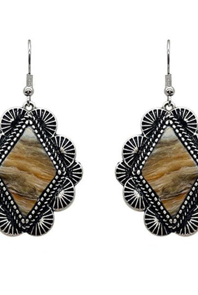 Shauna Concho Fashion Earrings - Deadwood South Boutique & Company LLC